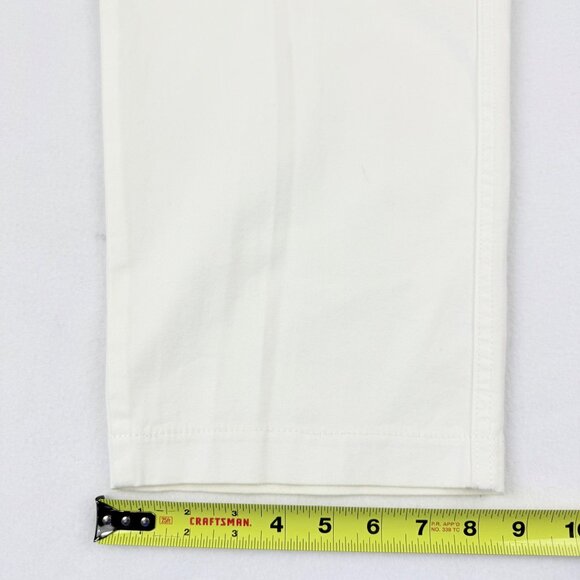 Levi's Women's Stretch White Utility Ankle Pants Size 30x27 Mid Rise Slim NWT - Picture 11 of 12